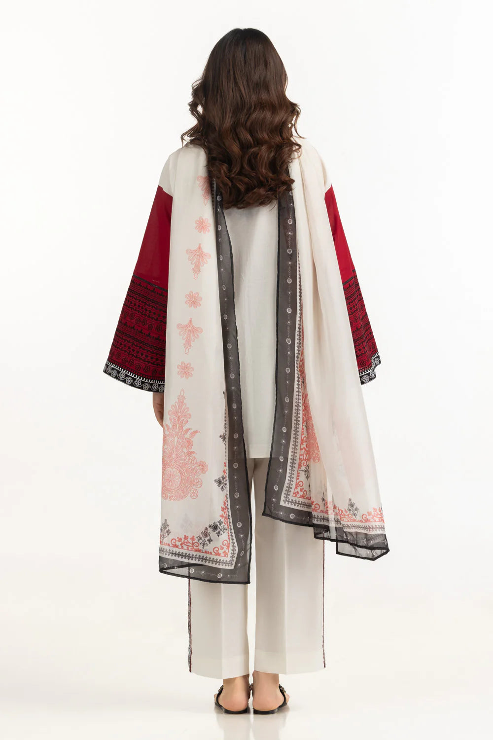 3PC Cambric Embroidered Suit