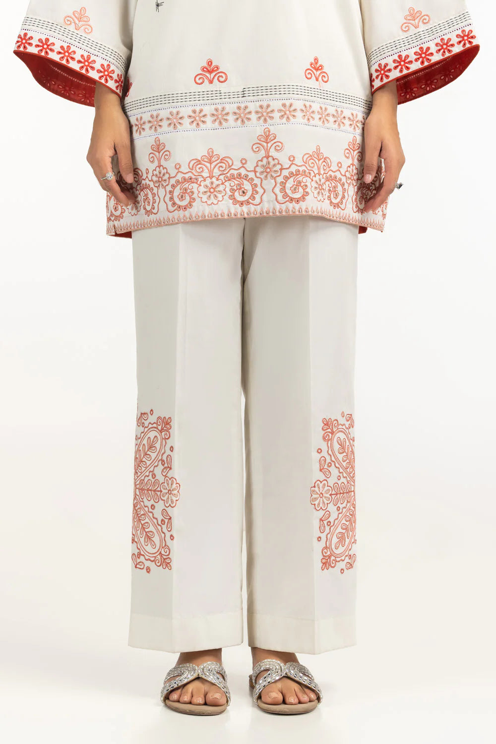 3 piece suit with silk dupatta