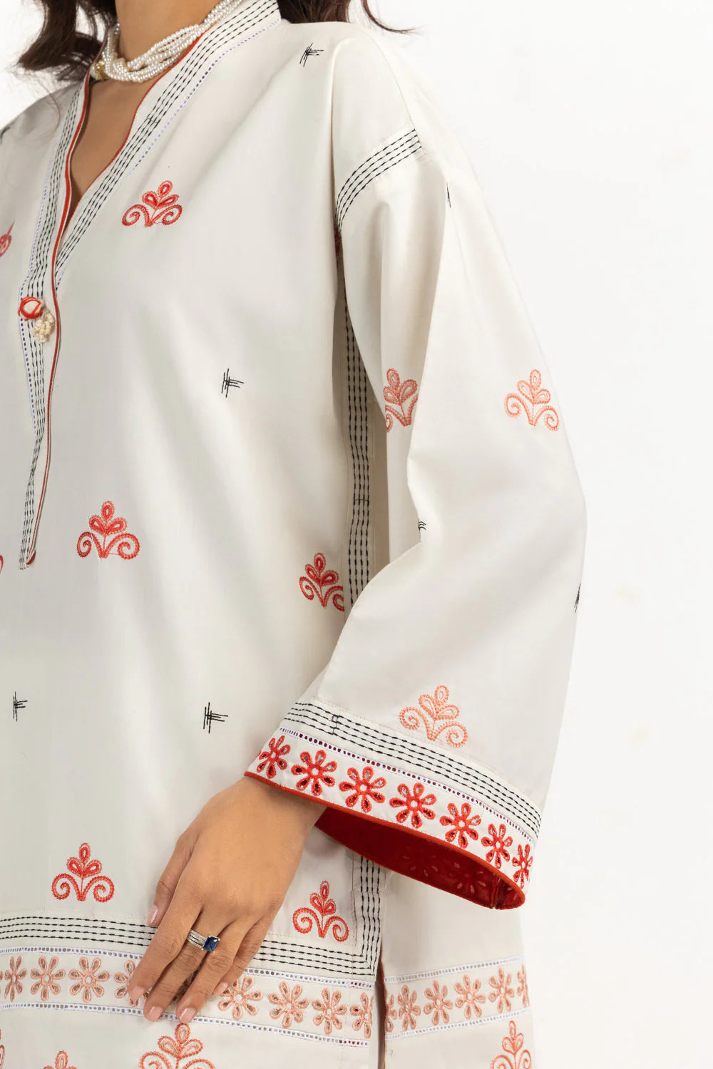 3 piece suit with silk dupatta