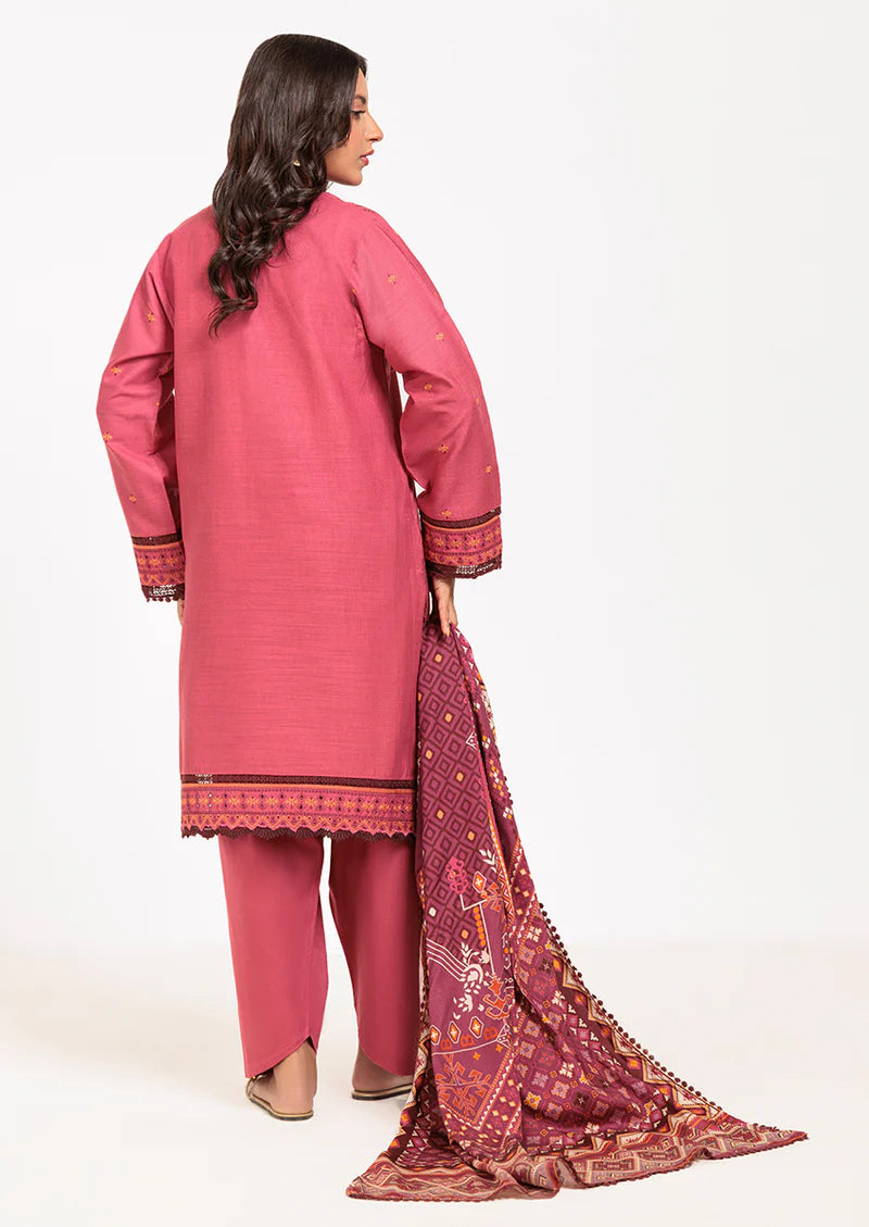 Pink-Cross Hatch - 3 Piece